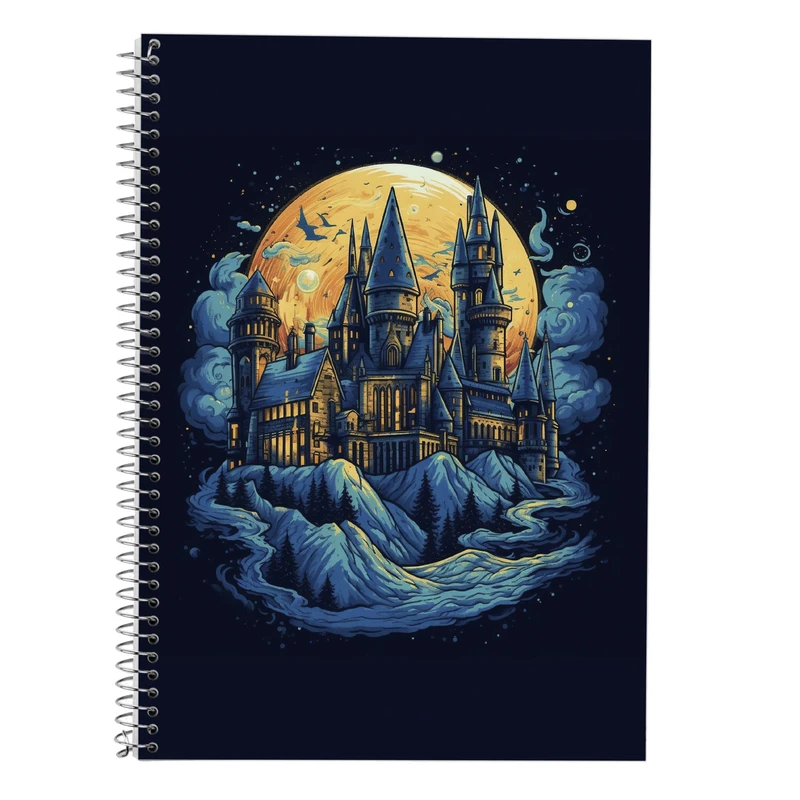 دفتر زبان 50 برگ مدوپد مدل دوخط طرح هری پاتر harrypotter کد DF10229