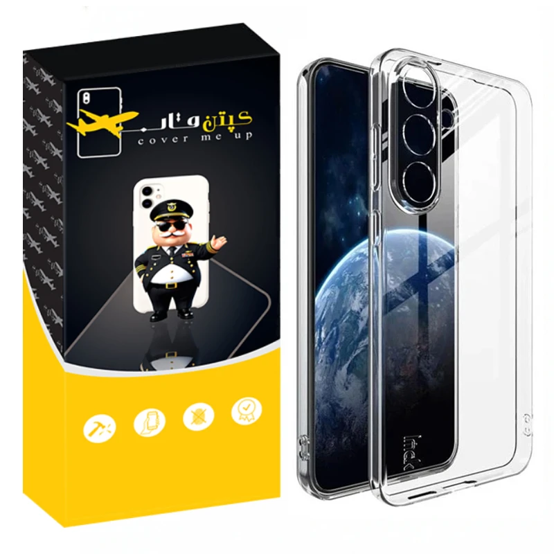 کاور کپتن قاب مدل Crystal مناسب برای گوشی موبایل سامسونگ Galaxy S25 FE