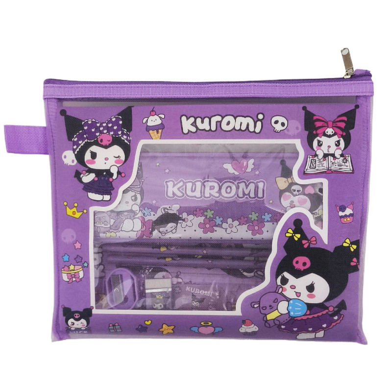 بسته لوازم تحریر مدل کرومی و گروه سانیرو کد 7214 مجموعه 8 عددی