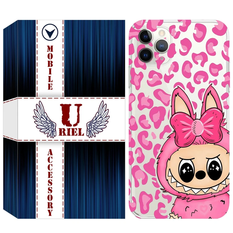 کاور یوریل مدل Clear کد 107 طرح لبوبو Labubu مناسب برای گوشی موبایل اپل iPhone 11 Pro Max