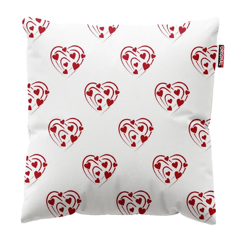  کوسن پاد آفرین طرح قلب زیبا کد 4933 سایز 30*30 سانتی متر
