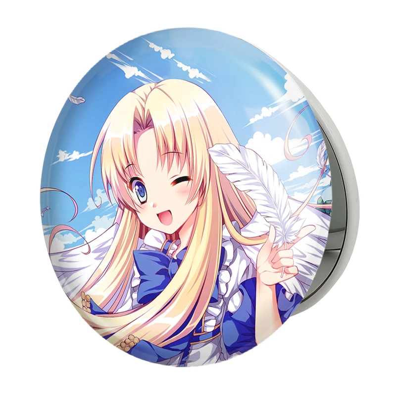 آینه جیبی خندالو طرح فیلو انیمه ظهور قهرمان سپر مدل تاشو کد 15943 