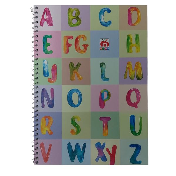 
 دفتر زبان 40 برگ آلما مدل چهارخط کد 7440 - FGXY
 