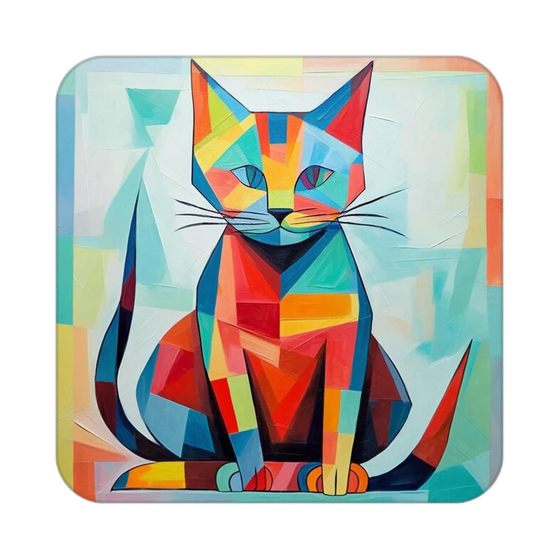 زیر لیوانی کاکتی طرح حیوانات رنگی مدل mp26027