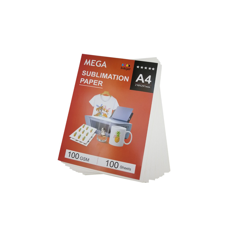 کاغذ سابلیمیشن مگا مدل MG100 سایز A4 بسته 100 عددی 1