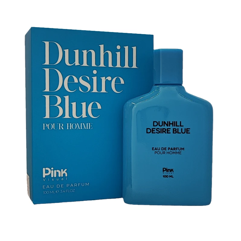ادوپرفیوم مردانه پینک ویژوآل مدل Dunhill Desire Blue با رایحه خنک حجم 100 میلی لیتر