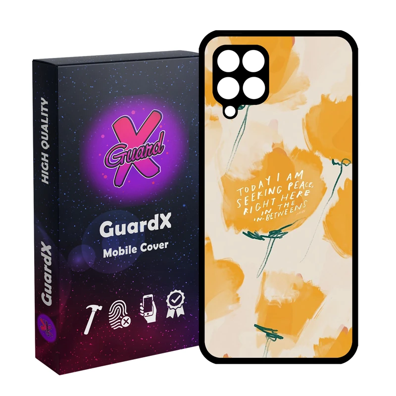 کاور گارد ایکس طرح Flower مدل Glass10830 مناسب برای گوشی موبایل سامسونگ Galaxy A12/M12/F12