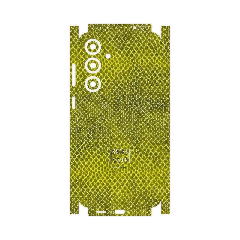 برچسب پوششی ماهوت مدل Yellow Snake Skin-FullSkin مناسب برای گوشی موبایل سامسونگ Galaxy S24 FE