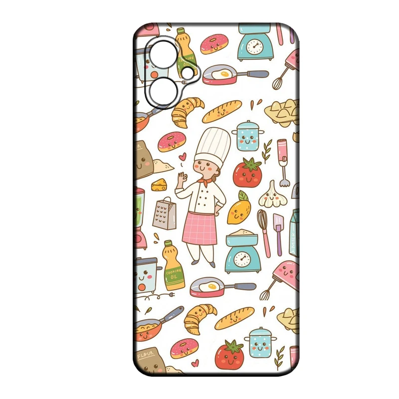 کاور طرح آشپز کد 23 مناسب برای گوشی موبایل سامسونگ Galaxy A07