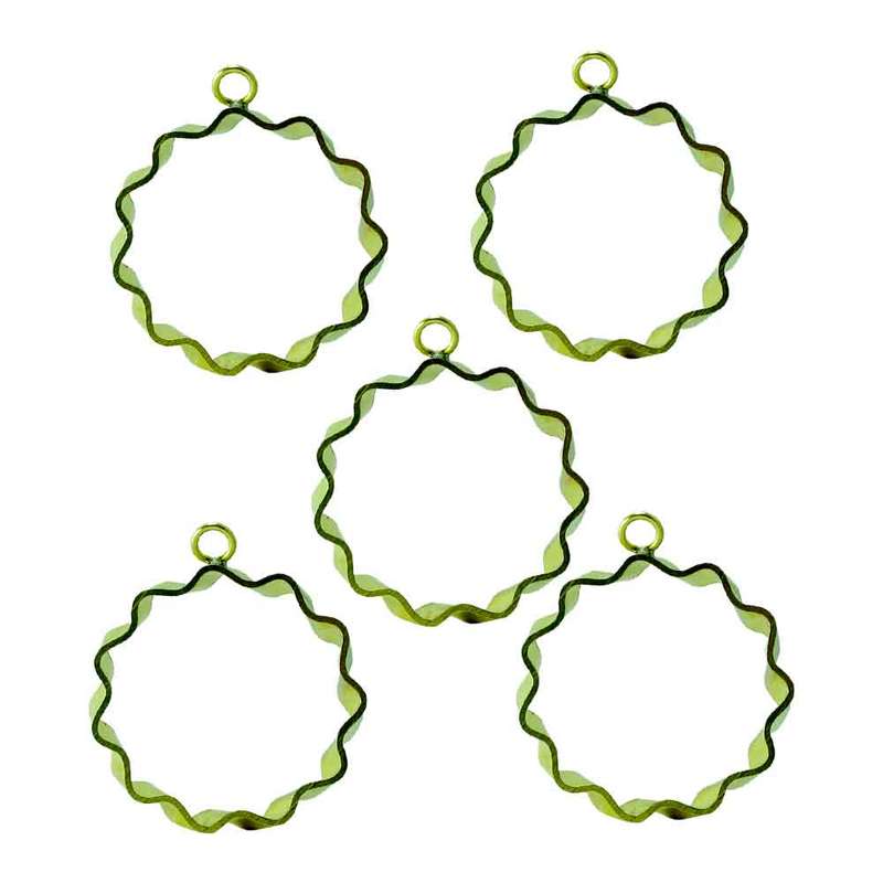 قالب گرنبند مدل  رزین گل کد Fr206 مجموعه 5 عددی