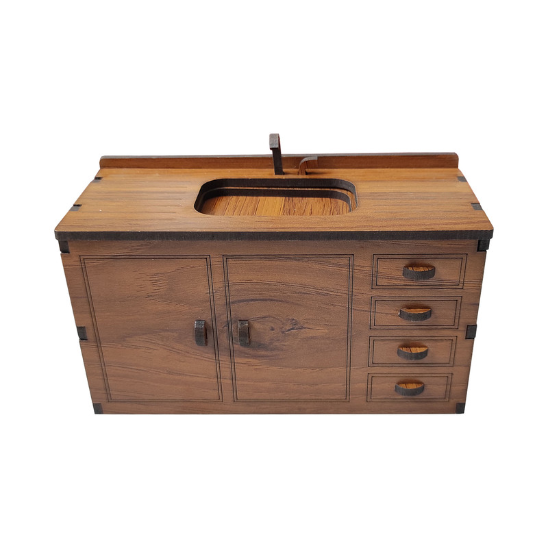 ساختنی مدل کابینت و سینک ظرفشویی کد TH-06