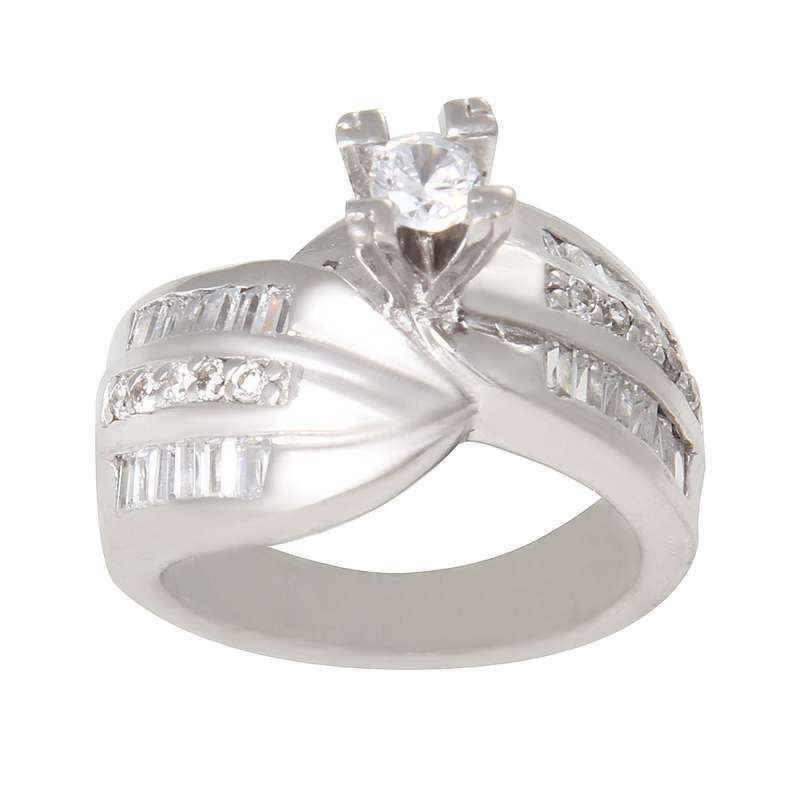 انگشتر نقره زنانه مدل رادیوم کد AWR_828