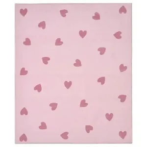 فرش ماشینی 1000 شانه ایکیا زمینه صورتی حاشیه صورتی مدل BARNDRÖM