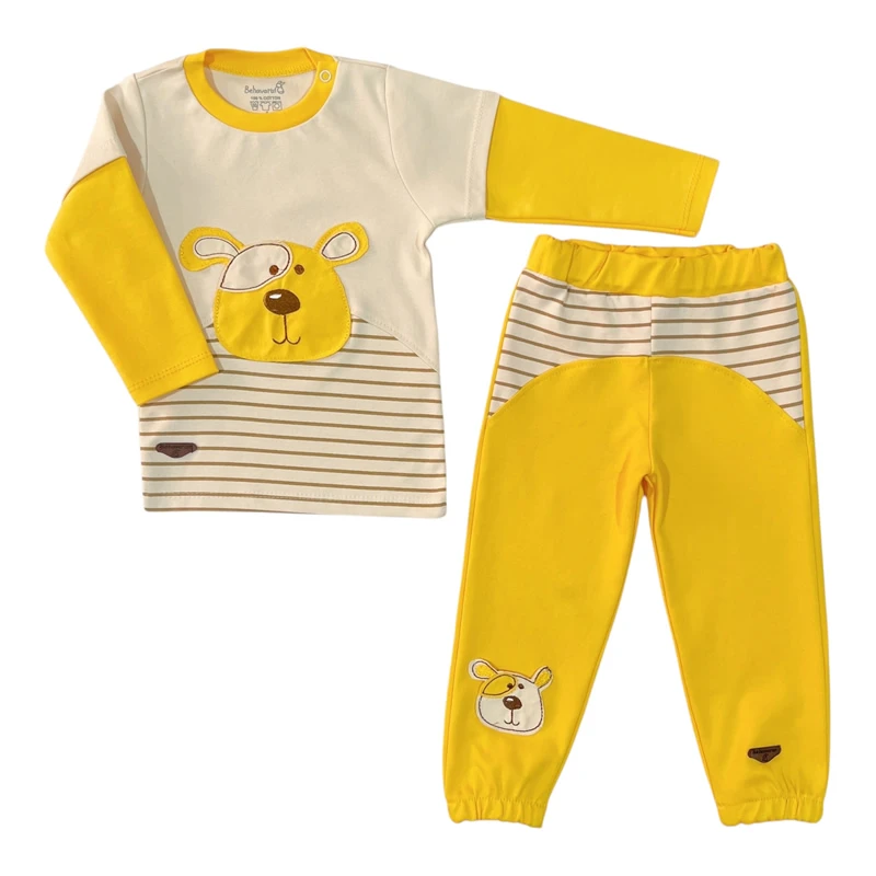 ست تی شرت و شلوار نوزادی به آوران مدل  هورام 77285493