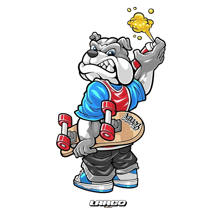 استیکر پارچه و لباس پاد آفرین مدل کارتونی کد S1789