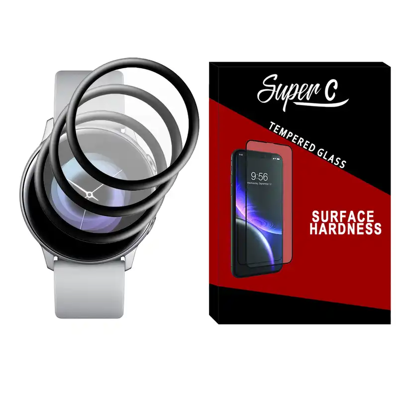 محافظ صفحه نمایش نانو سوپرسی مدل SRC مناسب برای ساعت هوشمند سامسونگ Galaxy Watch Active 2 40mm بسته سه عددی