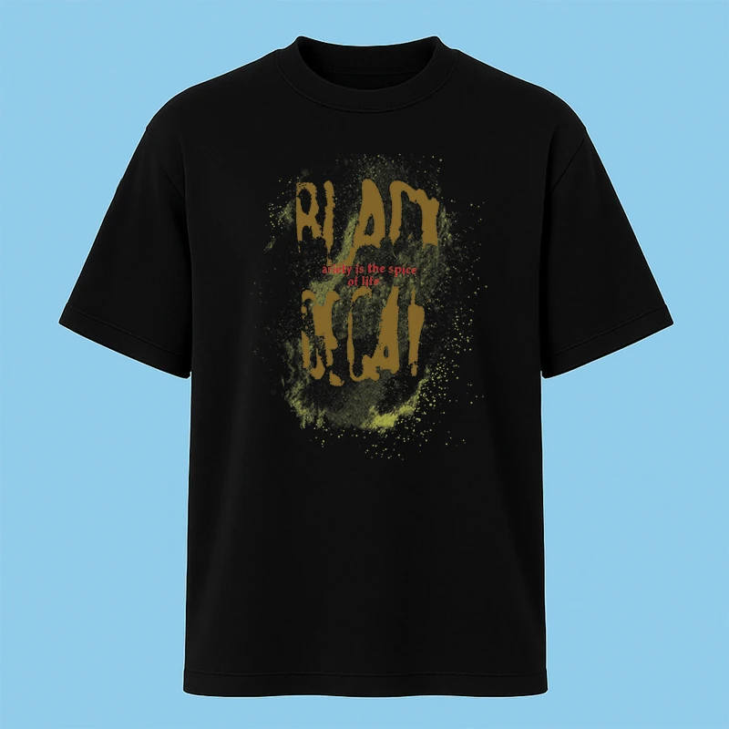 تی‌شرت آستین کوتاه مردانه مدل گرفیتی اسپری d5