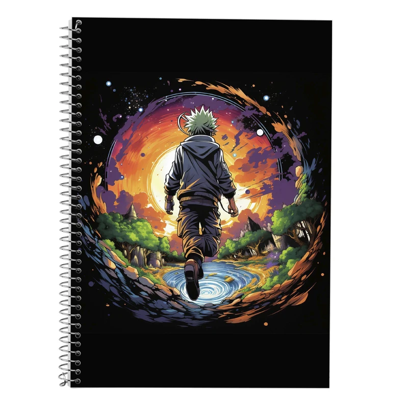 دفتر زبان 50 برگ مدوپد مدل سه خط طرح Naroto کد DF11257