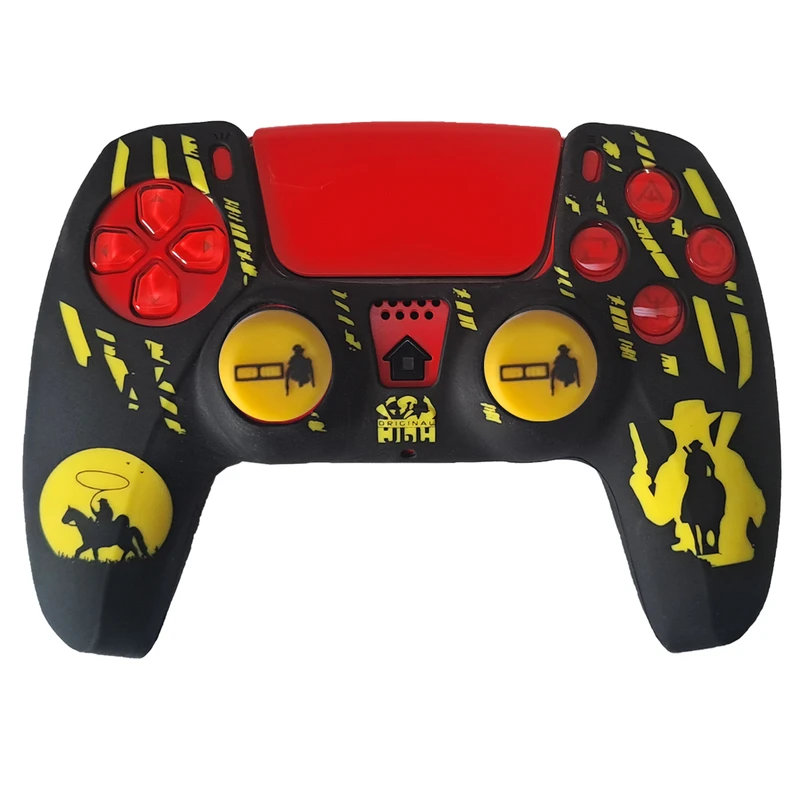 محافظ دسته بازی پلی استیشن 5 مدل RED DEAD PS5449 به همراه روکش آنالوگ