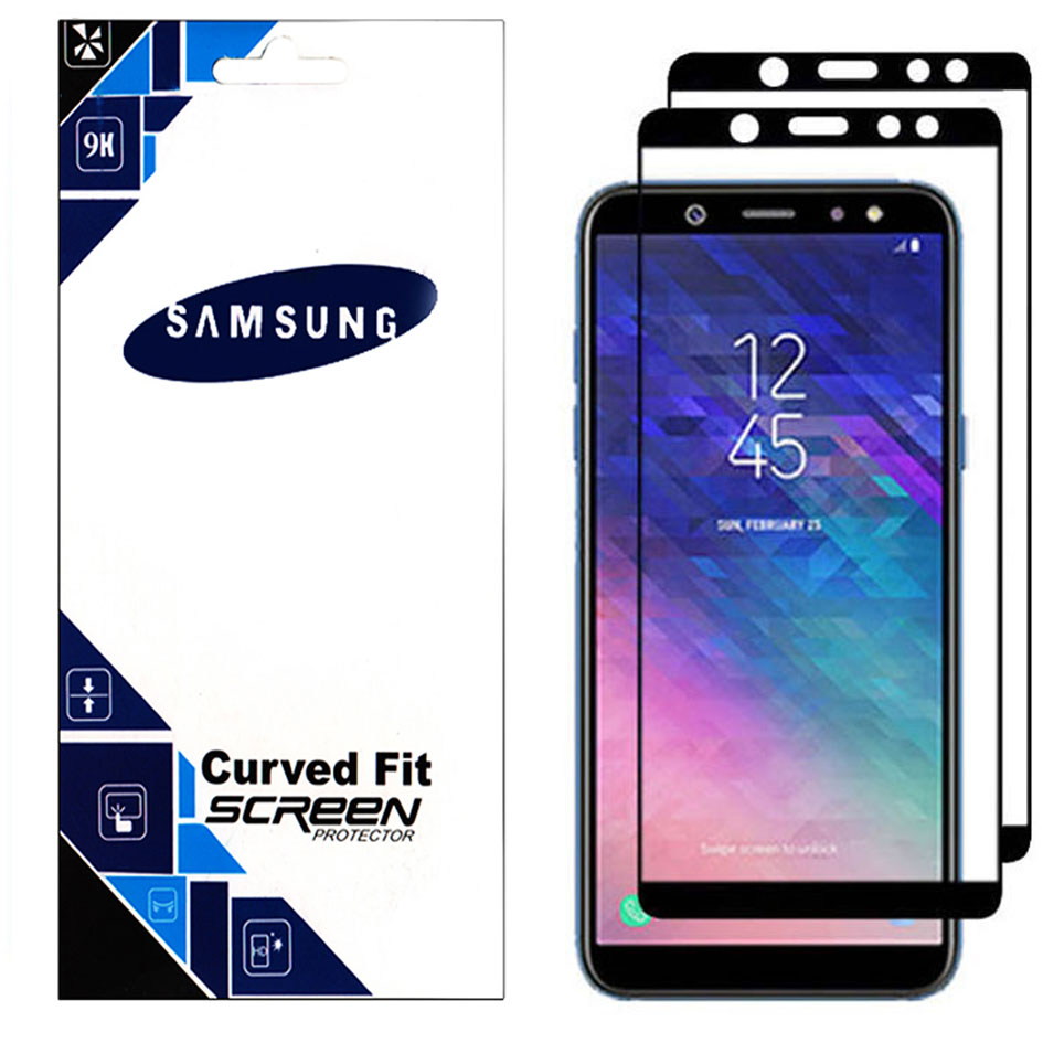 محافظ صفحه نمایش مدل GSF مناسب برای گوشی موبایل سامسونگ Galaxy A6 2018 بسته 2عددی