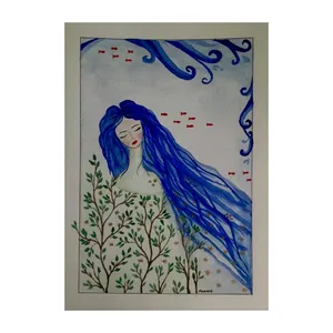 کارت پستال مدل دختر دریا کد ۰۱