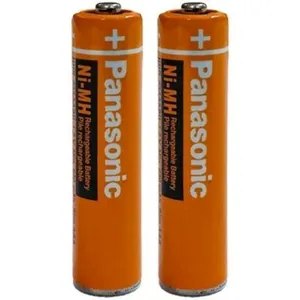 باتری تلفن پاناسونیک نیم قلمی قابل شارژ مدل HHR-AAA-830 بسته 2 عددی