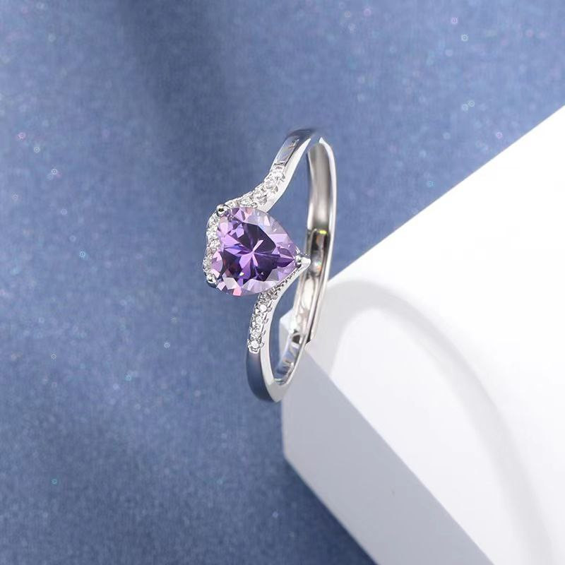 انگشتر نقره زنانه مدل لاوین