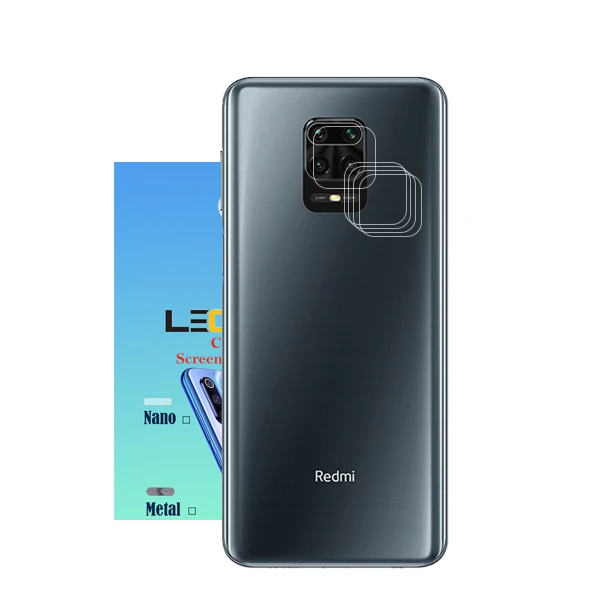 محافظ لنز دوربین نانو مدل nano-05 مناسب برای گوشی موبایل شیائومی redmi note 9/ note 9s/note 9 pro/ note 9 pro max بسته 5 عددی