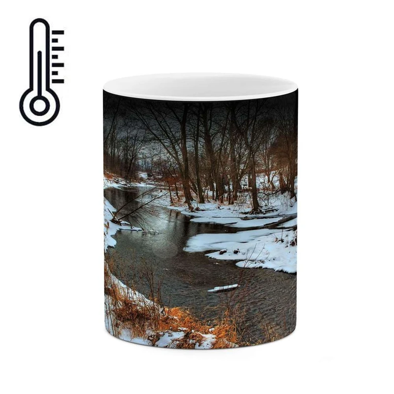 ماگ حرارتی کاکتی مدل منظره برفی کد mgh14890