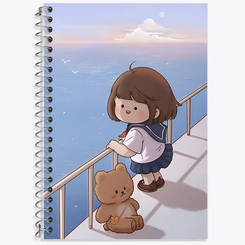 دفتر نت موسیقی 50 برگ خندالو طرح دخترانه کیوت کد N3848