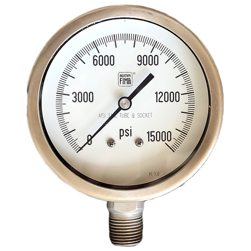 گیج فشار نووا فیما مدل 15000psi-10cm