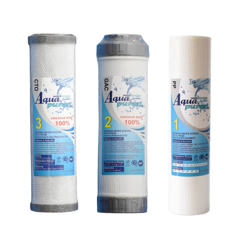 فیلتر دستگاه تصفیه آب آکوا پیورست مدل RO TSG 1200 مجموعه 12 عددی