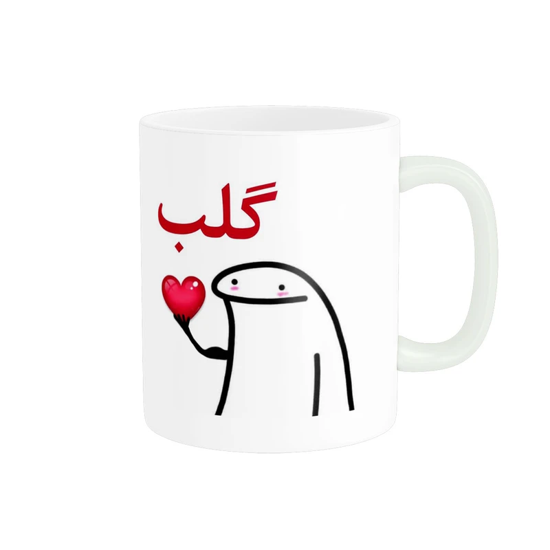 ماگ پاد آفرین مدل قلب فانتزی بامزه کد 1175
