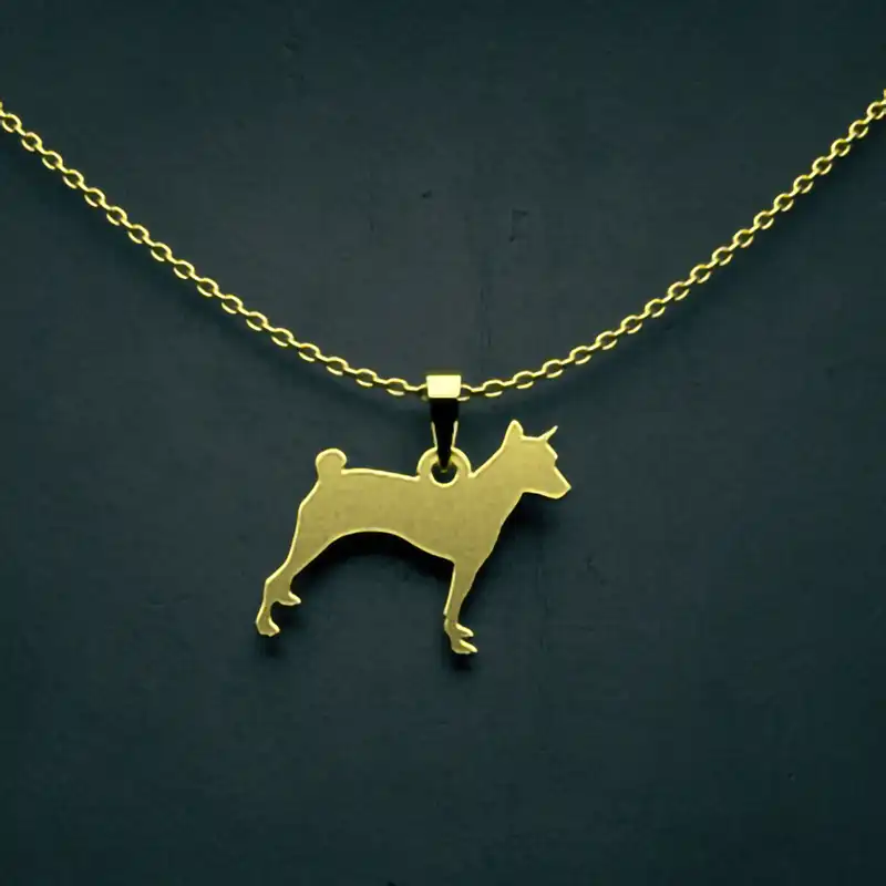 گردنبند طلا 18 عیار زنانه مدوپد مدل سگ کد J3-1-1050