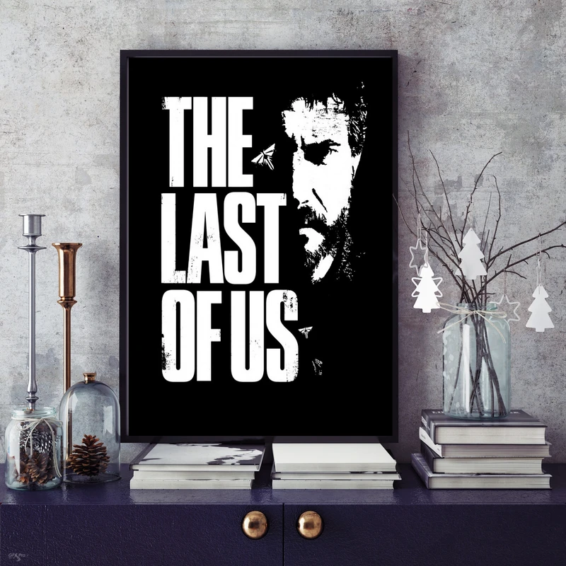 تابلو بکلیت طرح THE LAST OF US مدل DY1124 فریم مشکی