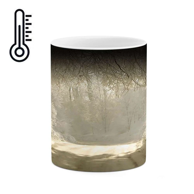 ماگ حرارتی کاکتی مدل منظره برفی کد mgh15099