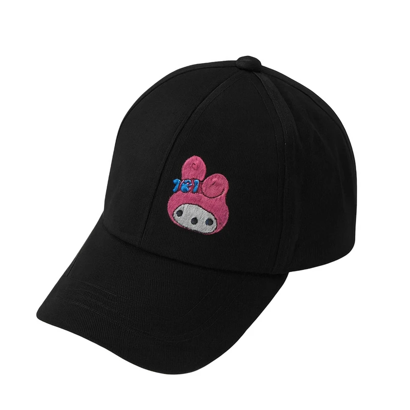 کلاه کپ بچگانه مدل کتان گلدوزی طرح کرومی و ملودی