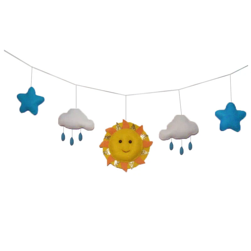 ریسه تزئینی اتاق کودک مدل خورشید و ابر کد 5432