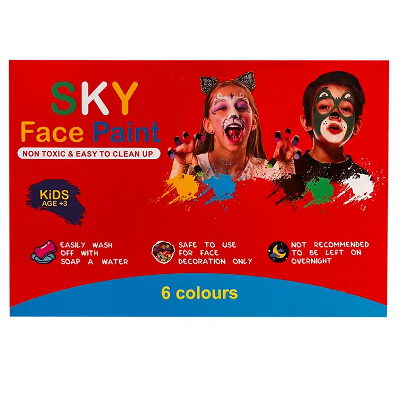 رنگ گریم صورت اسکای کد 132125 بسته 6 عددی