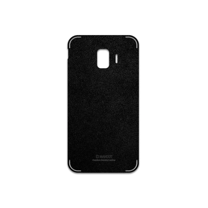 برچسب پوششی ماهوت مدل Black-Chamois-Leather مناسب برای گوشی موبایل سامسونگ Galaxy J2 Core