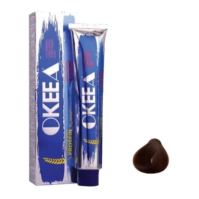 رنگ مو اکیا سری مسی شماره 5.43 حجم 200 میلی لیتر رنگ قهوه ای طلایی مسی روشن