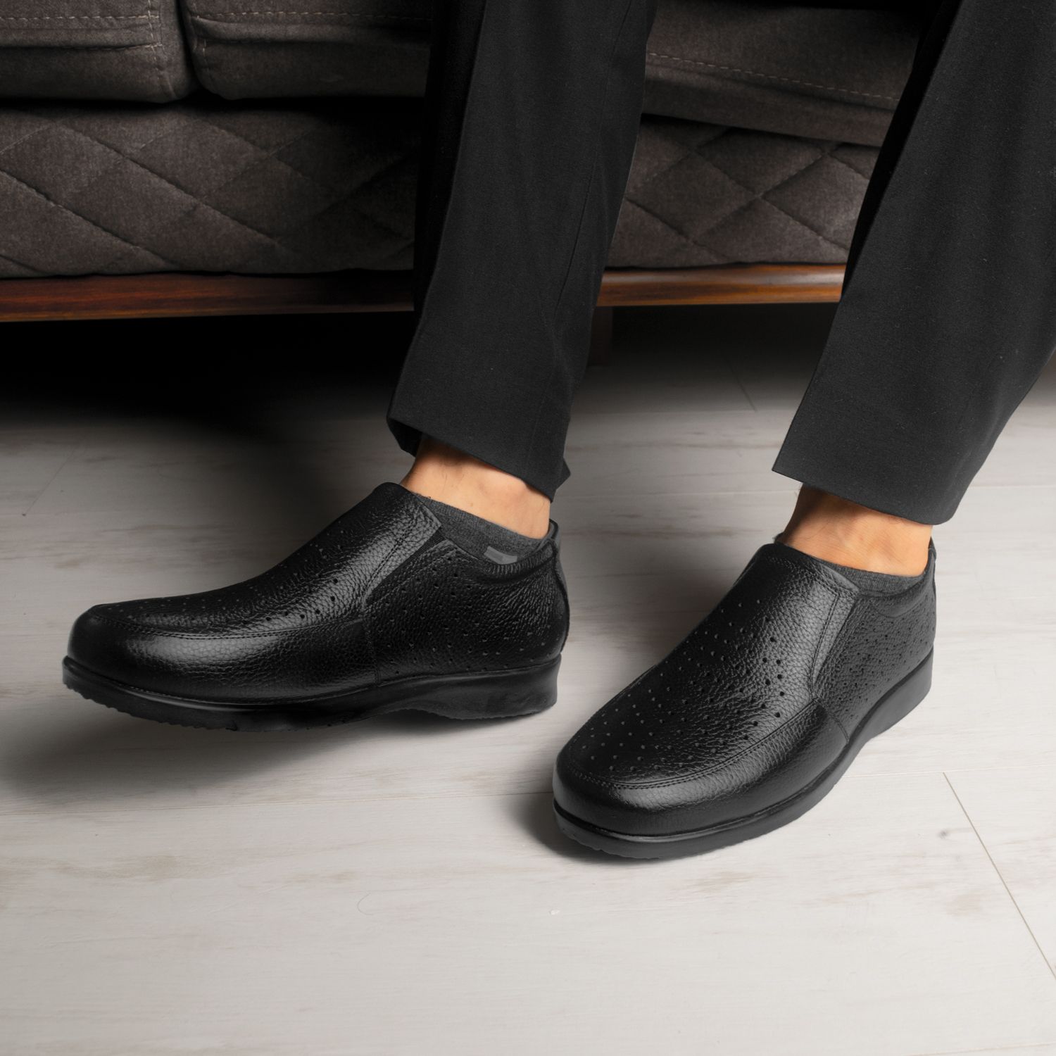 کفش روزمره مردانه چرم عطارد مدل چرم طبیعی کد SH54 -  - 16