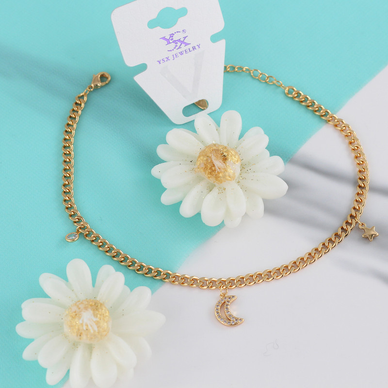 پابند زنانه وای اس ایکس مدل ماه و ستاره کد M147 پابند زنانه وای اس ایکس مدل ماه و ستاره کد M147