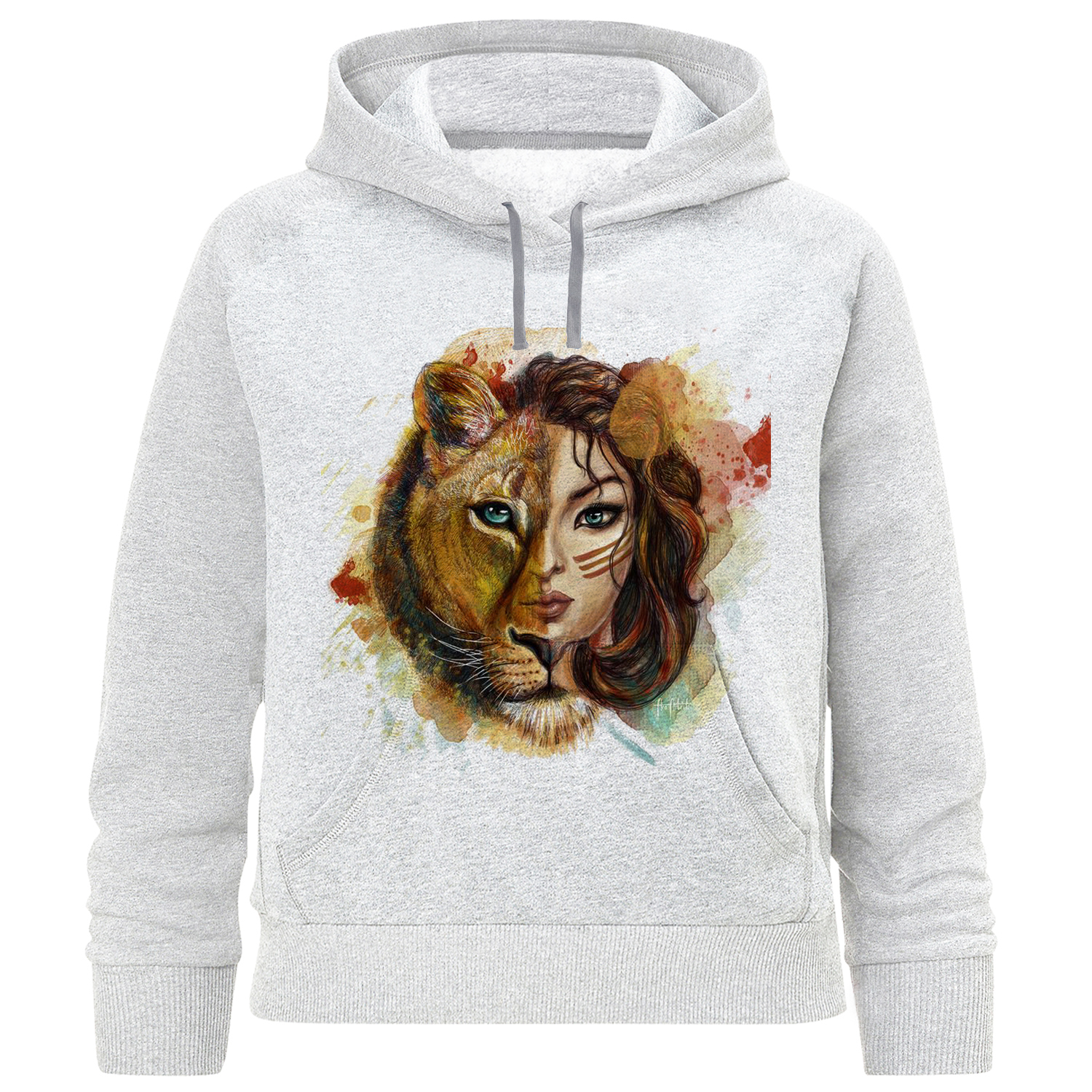 هودی دخترانه مدل دختر و شیر F716