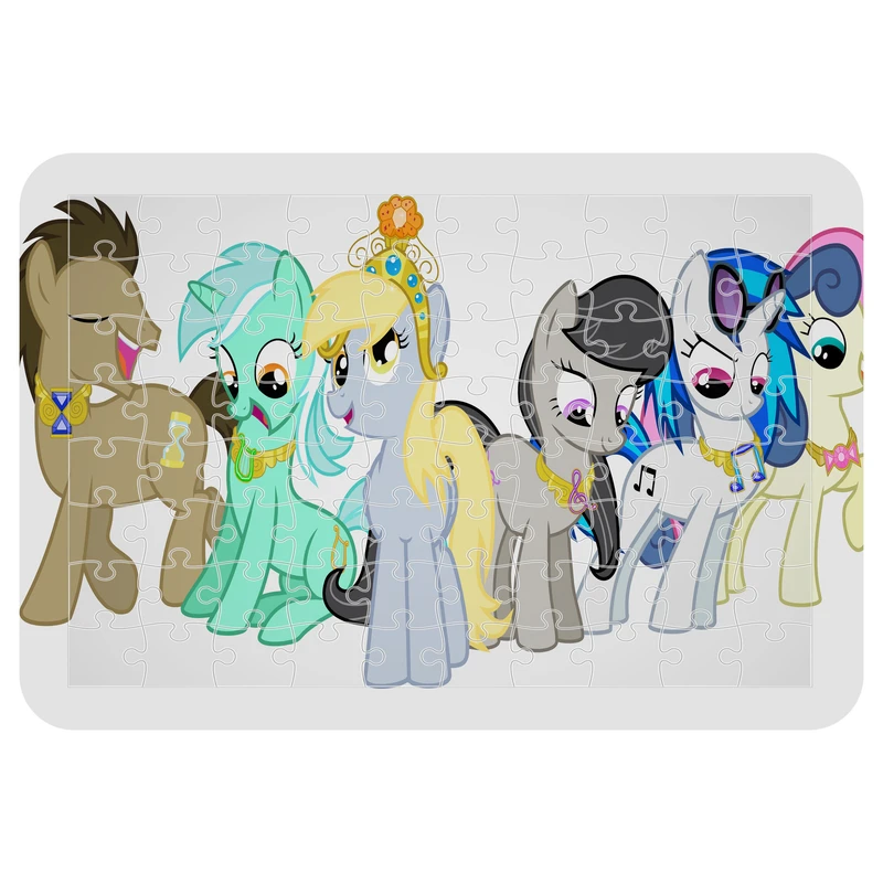 پازل 54 تکه اطلس آبی طرح کارتون یونیکورن مدل P1559