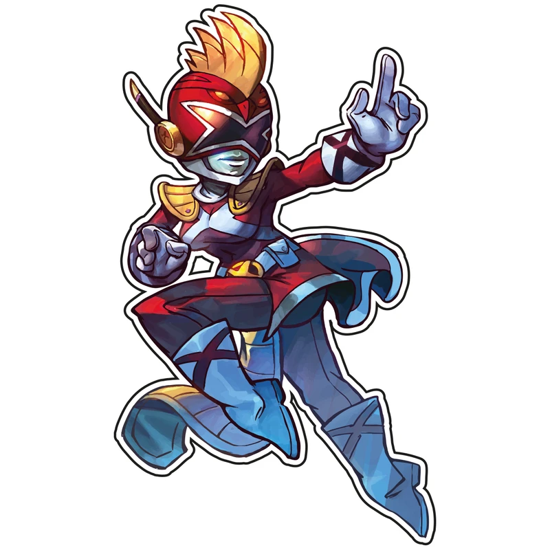 برچسب کنسول بازی مدل دختر جنگجو کد 115