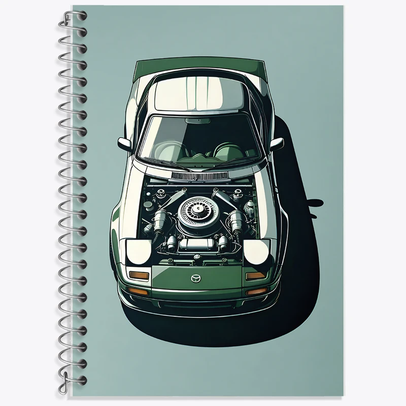 دفتر لغت 50 برگ خندالو طرح موتور ماشین کد F8009