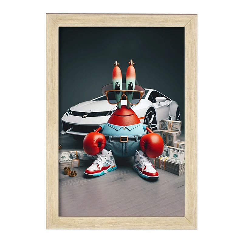 تابلو خندالو مدل خرچنگ باب اسفنجی کد F4399