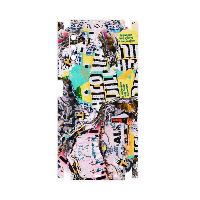 برچسب پوششی ماهوت مدل Collage of Teared Paper-FullSkin مناسب برای گوشی موبایل هوآوی Y9S