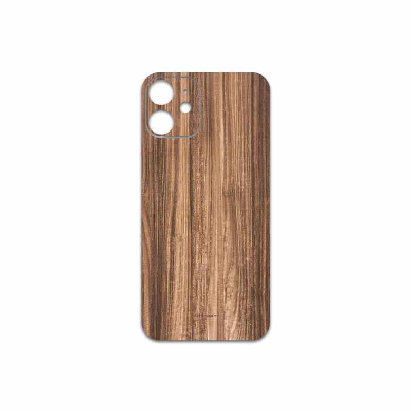 برچسب پوششی ماهوت مدل Light Walnut Wood مناسب برای گوشی موبایل اپل iPhone 12 mini